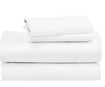 California Design Den King Sheet Set Extra Long 600TC Bright White Staple Cotton. Fixed Price $77.98.