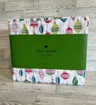 New Kate Spade Queen 4 Piece Colorful Christmas Ornaments 100% Cotton Sheet Set. Fixed Price $180.00.