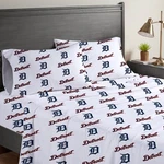 Pegasus Detroit Tigers Four-piece Queen Sheet Set. Fixed Price $49.99.
