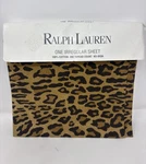 Ralph Lauren Home Aragon Twin Flat Sheet 100% Cotton Leopard Print New. Fixed Price $39.99.