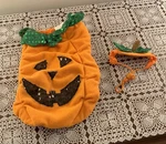 Meijer Dog Halloween Pumpkin Costume With Hat Jack Lantern Small Fun Festive. Fixed Price $12.99.