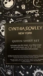 Cynthia Rowley Halloween Queen Sheet Set Black/white Ouija Board Skull Star Moon. Fixed Price $29.99.