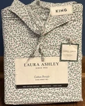 Laura Ashley Christmas Jolly Holly Green King Cotton Percale Sheet Set (see Pic). Fixed Price $63.20.