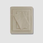 Madison Park Beige Pima Cotton Sateen 7-PIECE Sheet Set. Fixed Price $56.43.