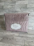 Chateau 4 Piece Lace Queen Sheet Set Pink Easy Care Wrinkle Resistant Polyester. Fixed Price $100.00.