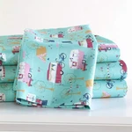 The Lakeside Collection Retro Happy Glamping Lifestyle Twin, Sheet Set Blue. Fixed Price $30.99.