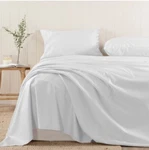 Pizuna Cotton White Twin Xl Flat Sheet 400 Thread 100% Long Staple $120. Fixed Price $23.09.