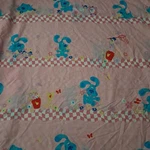 Vintage Dan Rivers Pink Clues Twin Flat Bed Sheet Shovel Salt Pepper. Fixed Price $13.20.