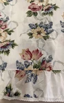 Vintage Martha Stewart King Sheet Ruffle Lilac Rose Tulip Floral Cottage New. Fixed Price $74.99.