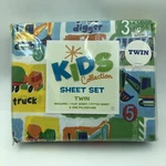 Kids Twin 3 Pc Soft Sheet Set Construction Trucks Heavy Equipment Bedding New. Fixed Price $16.72.