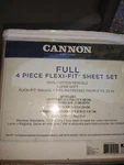 Cannon Micro Fiber 4-PIECE Sheet Set Full. Fixed Price $30.00.