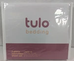 Tulo Bedding 3-PIECE Microfiber Sheet Set Twin Xl White. Fixed Price $24.95.