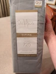 Wamsutta Dream Zone Supima Queen Flat Sheet, 725TC, Made In Green, Grey. Fixed Price $55.99.