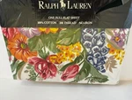 Rare Ralph Lauren Melissa Bold Floral Pattern-full Flat Sheet New In Package. Fixed Price $101.37.