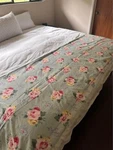 Brand New Vintage Ralph Lauren Green Floral King Top Sheet. Fixed Price $75.00.