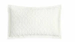 Hudson Park Interlock Jacquard King Pillow Sham Soft White Almost Ivory. Fixed Price $12.99.