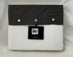 Ralph Lauren 624 Tc Rl Organic Sateen Border Graphite Full Flat Sheet $145 Nip. Fixed Price $84.15.