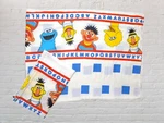 Vtg Stevens Sesame Street Abc Twin Flat Sheet & Pillowcase Set The Muppets Usa. Fixed Price $24.00.