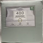 Hotel Signature Sateen 400 Tc Egyptian Cotton King 6PC Set Misty Blue. Fixed Price $59.99.