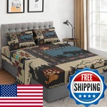 Wecozy 4 Pieces Queen Size Bed Sheet Sets Pillowcases Deer Bear Retro Soft. Fixed Price $67.23.