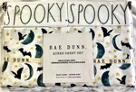Rae Dunn Spooky Queen Sheet Set Moons Bats Stars Embroidered Nwt. Fixed Price $45.99.