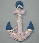 Sea Anchor,boat Decor, Nautical Wall Hanging Coastal Living, Wood Colors. Fixed Price $49.69.