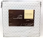 New Kohl's Sonoma Life + Style Beige Tiburon 100% Cotton Percale Full Sheet Set. Fixed Price $39.99.