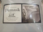 Charter Club Damask Stripe King Sheet Pc Set 550TC 100% Cotton Beige Luxury. Fixed Price $50.00.