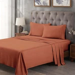 Luxury 300 Thread Count Egyptian Cotton King Bed Sheet Set - Pumpkin. Fixed Price $135.99.