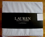 Ralph Lauren 4PC Queen Sheet Set Oxford Pin Stripe Chambray Blue White Nwt. Fixed Price $99.95.