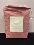 Casaluna Full Size Washed Supima Cotton Percale Solid Rose 4 Pc Sheet Set. Fixed Price $40.47.
