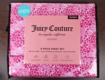 Juicy Couture Queen 6 Pc Bed Sheet Set Pink Leopard Print. Fixed Price $53.99.