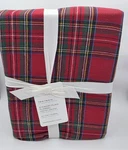 Pottery Barn Stewart Plaid Twin Flannel Sheet Set Red Cotton Holiday New. Fixed Price $99.99.