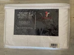 Tribeca Living White Twin Sheet Set Deep Pocket 100% Egyptian Cotton Percale New. Fixed Price $20.00.