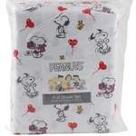 Berkshire Peanuts Snoopy Woodstock Valentines Day Hearts Balloons Full Sheet Set. Fixed Price $38.95.