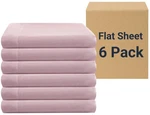 Zpecc Bulk Flat Sheets Only Queen Size 6 Pack, Easy Sort Top Bed By Col.... Fixed Price $67.35.