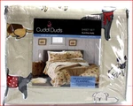 Cuddl Duds Heavy Weight 100% Cotton Flannel Sheet Set - Tan Puppy Dogs Full. Fixed Price $74.95.