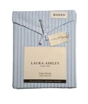 Laura Ashley Queen Sheet Set Bedford Skinny Stripe Blue 4PC Cottage Farmhouse. Fixed Price $75.99.