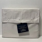 $250 Ralph Lauren Home Lovan Jacquard Organic Cotton King Flat Sheet Platinum. Fixed Price $95.00.