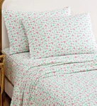 Betsey Johnson Silky Microfiber Printed 4-PC. Sheet Set, Queen New. Fixed Price $49.95.
