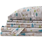 Comfort Spaces Queen Cotton Flannel Sheets Set, Ultra Soft, Forest Animals Print. Fixed Price $80.92.