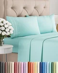 Queen Size 4 Piece Set - Comfy Breathable Cooling Bed Hot.... Fixed Price $55.69.