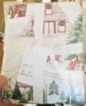 Pottery Barn Nostalgic Santa Sheet Set Red Queen Christmas Holiday 4PC New. Fixed Price $132.00.