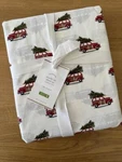 Pottery Barn Woody Car Organic Percale Full Sheet Set Christmas Tree Redwhitenew. Fixed Price $99.99.