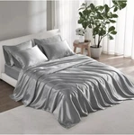 Madison Park 6PC Satin Sheetset Luxur Silky Fits 14-16" Mattress Bedding CB3. Fixed Price $19.19.