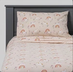 Pillowfort 3 Pc Queen Flannel Sheet Set Top Fitted Pink Magic Unicorn. Fixed Price $15.99.