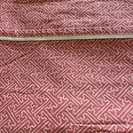 Ralph Lauren Villa Camellia Fretwork Paprika Coral King Flat Sheet. Fixed Price $39.99.