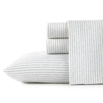 Full Size Sheet Set, 100% Long-staple Percale Cotton Bedding, Crisp & Cool,.... Fixed Price $52.29.