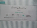 Tommy Bahama Paloma Stripe Coastal Blue Bed Sheet Set New Queen. Fixed Price $90.00.