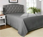 Mainstays Easy Care 300 Count Solid Soothing Gray Cvc Cotton Blend Flat.... Fixed Price $9.03.